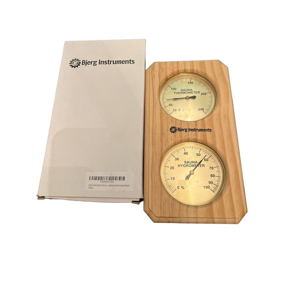 Sauna Thermometer Bjerg‎ Instruments Measurement Sauna Room NEW